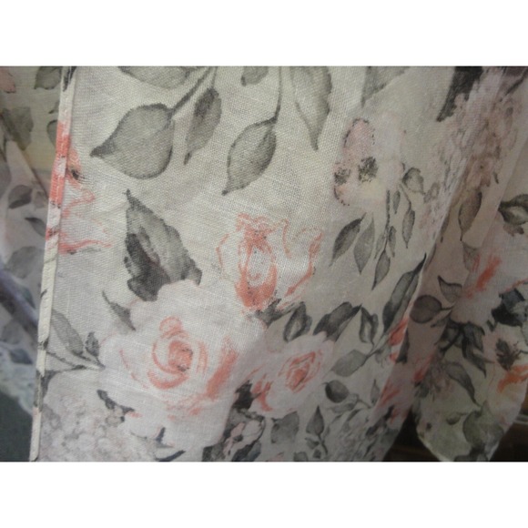 Style 5 pastel flower flowy open cover up duster or tie up for top ONE Size NWT - Picture 6 of 7